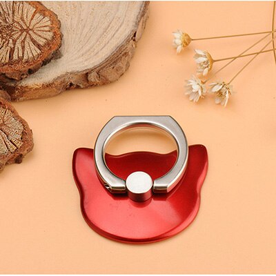 Universal Stent Mobile Phone Holder Stand Finger Ring Magnetic For cute Cell Smart Phone Transparent holder for iphone XS MAX 8: cat