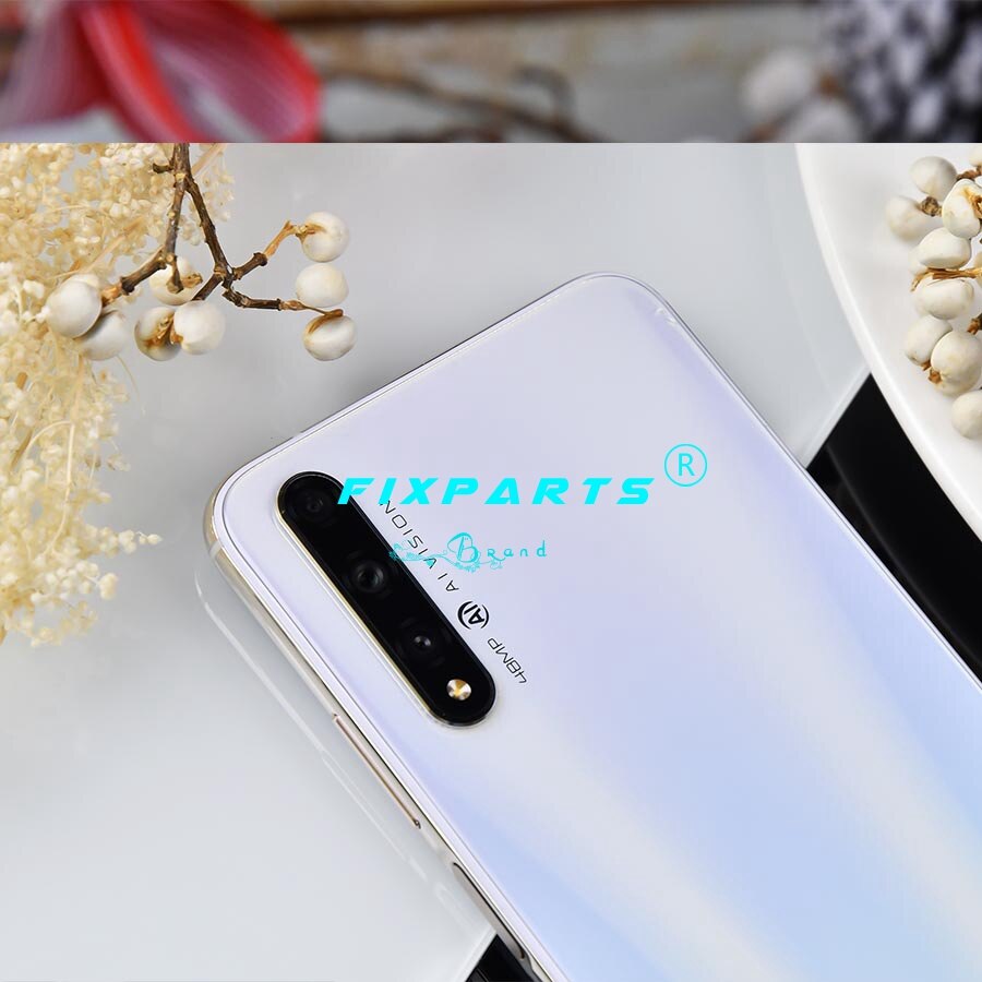 Original huawei honor 20s voltar bateria capa de vidro habitação porta caso janela com lente da câmera huawei honor 20s traseira habitação vidro