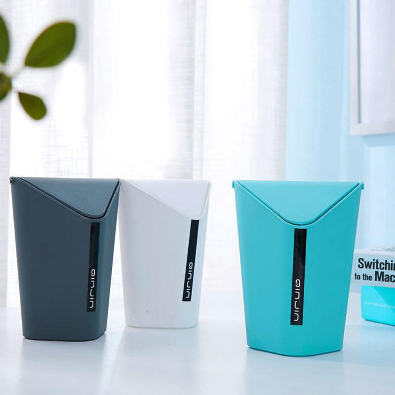Mini Afvalbak Plastic Desktop Vuilnis Mand Thuis Kantoor Vuilnisbak Huishoudelijke Schoon Gereedschap
