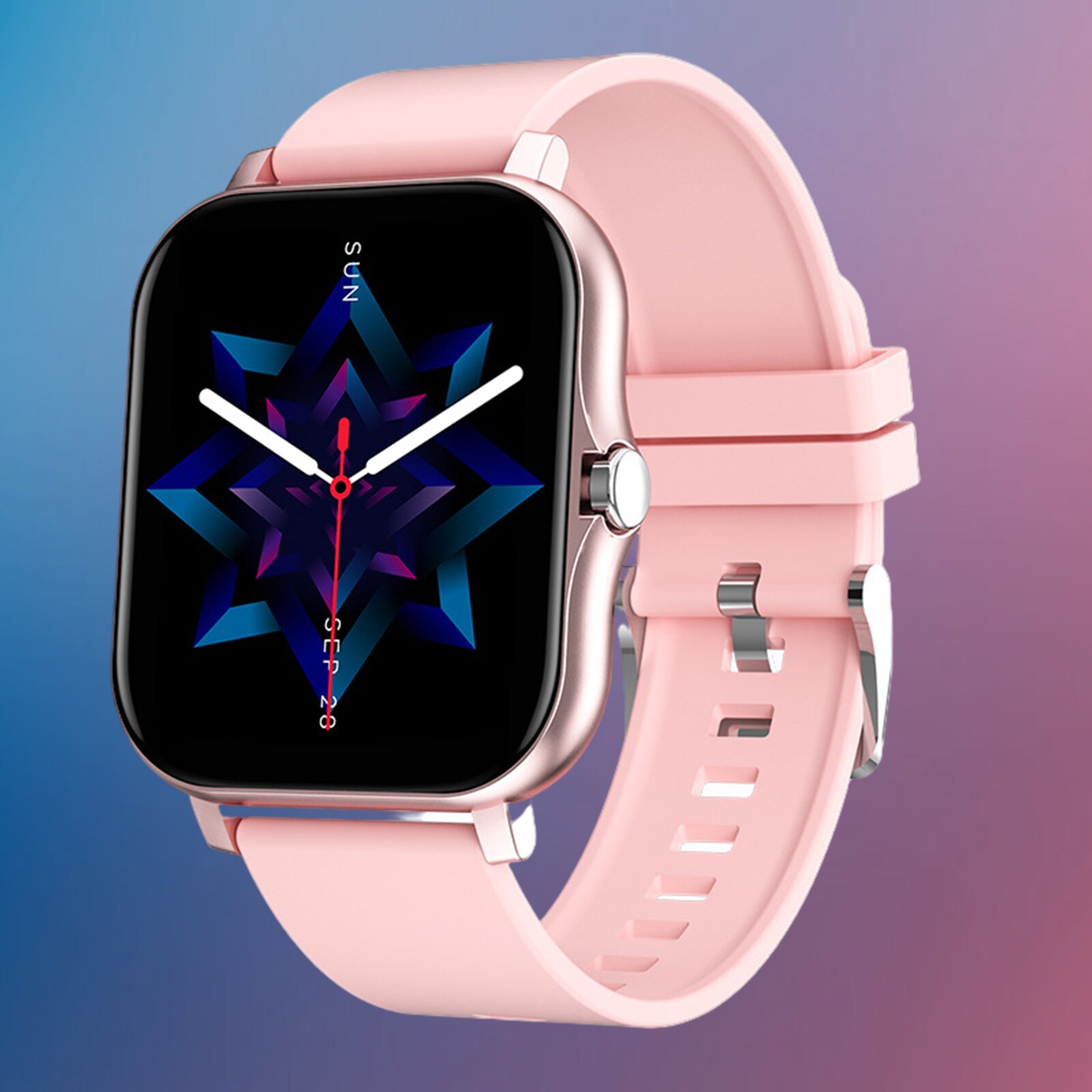 Smart Watch Smartwatch Sleep Fitness Tracker Waterproof for IPhone/Android: Pink