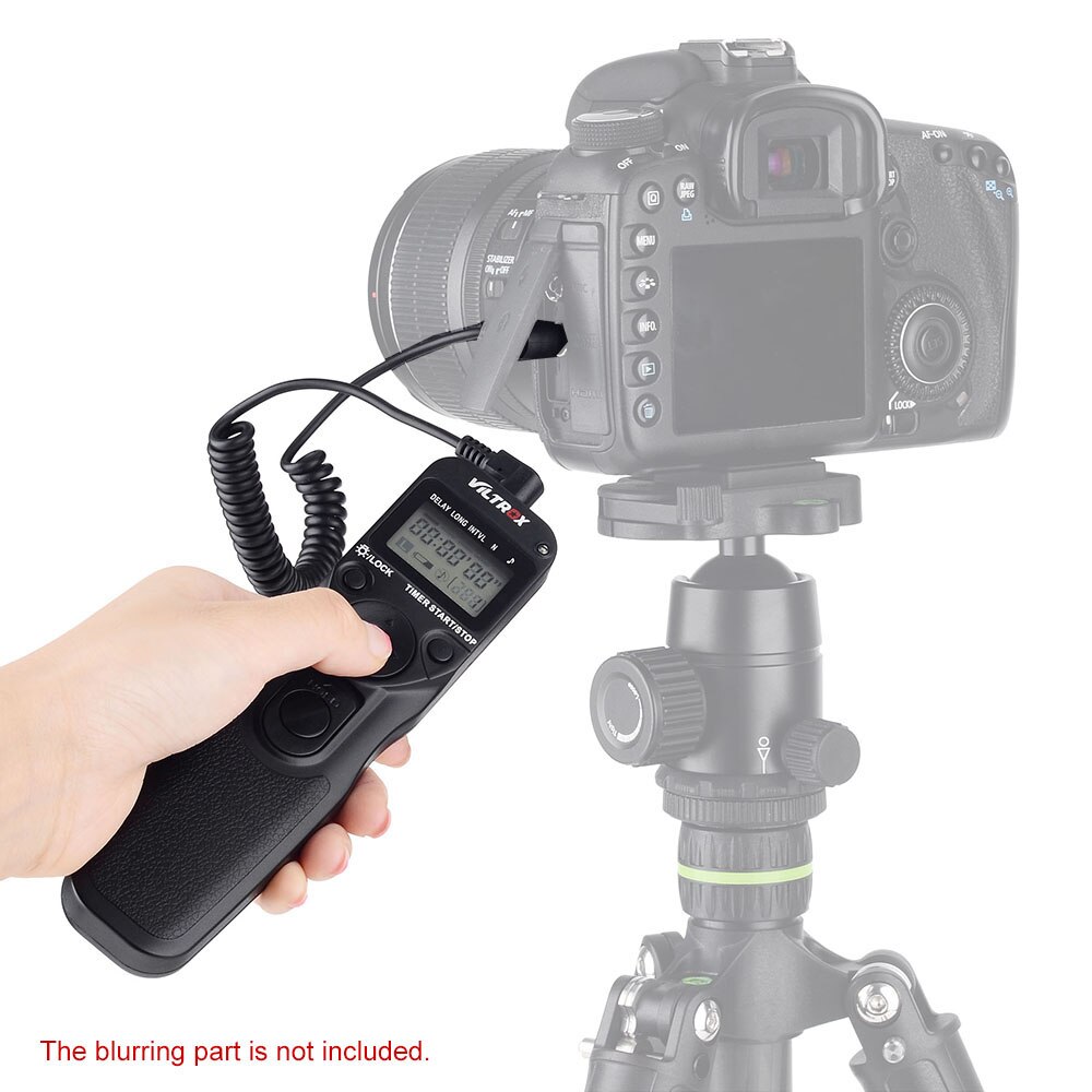 VILTROX Time Lapse Intervalmeter Timer Afstandsbediening Sluiter met N3 Kabel voor Nikon D90 D600 D3100 D3200 D5000 D5100 D7000