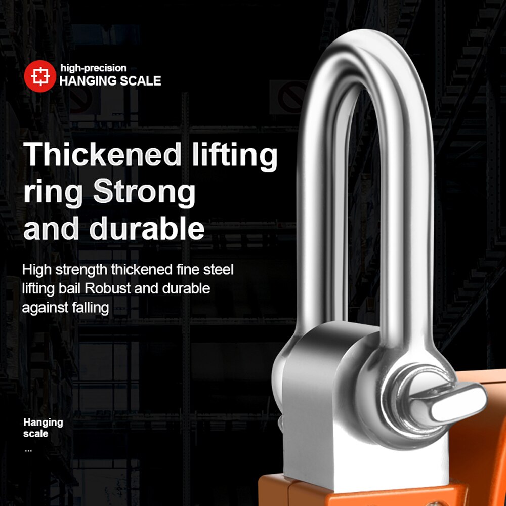 Báscula Digital LCD de 0,05-500kg, báscula de grúa, báscula electrónica Industrial portátil, báscula colgante con gancho de peso resistente, herramienta de pesaje