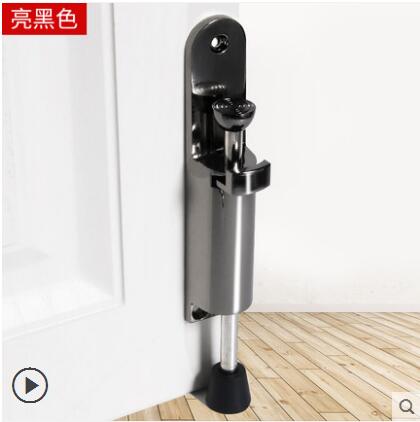 Heavy Duty Door Stopper Zinc Alloy Spring Loaded Step-On doorstop Adjustable Kickdown Door latch Holder Door Buffer Hardware: D