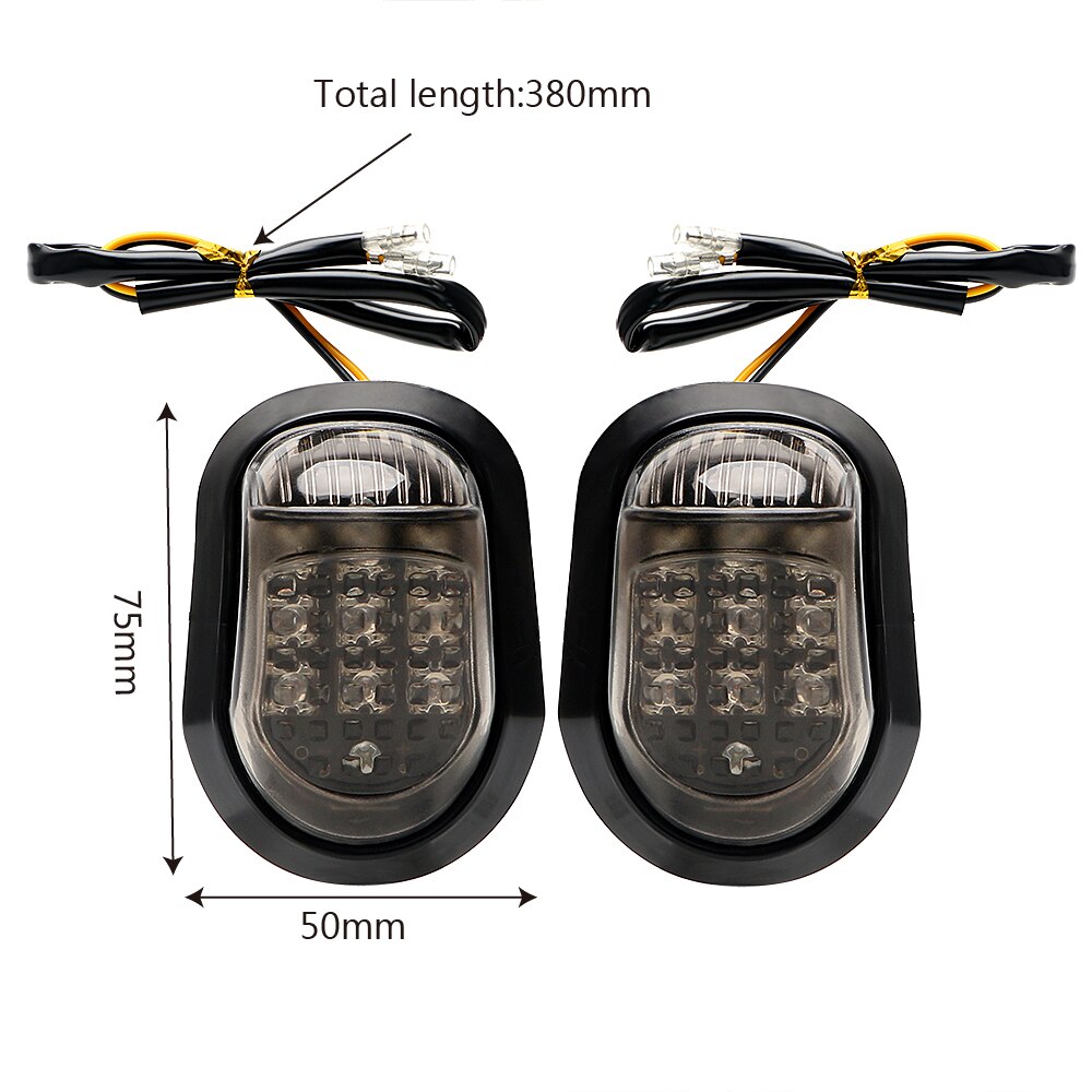 Motorrad Blinker 12V 9 LED Blinker Licht Gelb Beleuchtung Wasser Tropfen Motorrad Indikatoren Blinker EIN Paar Piranha Lichter