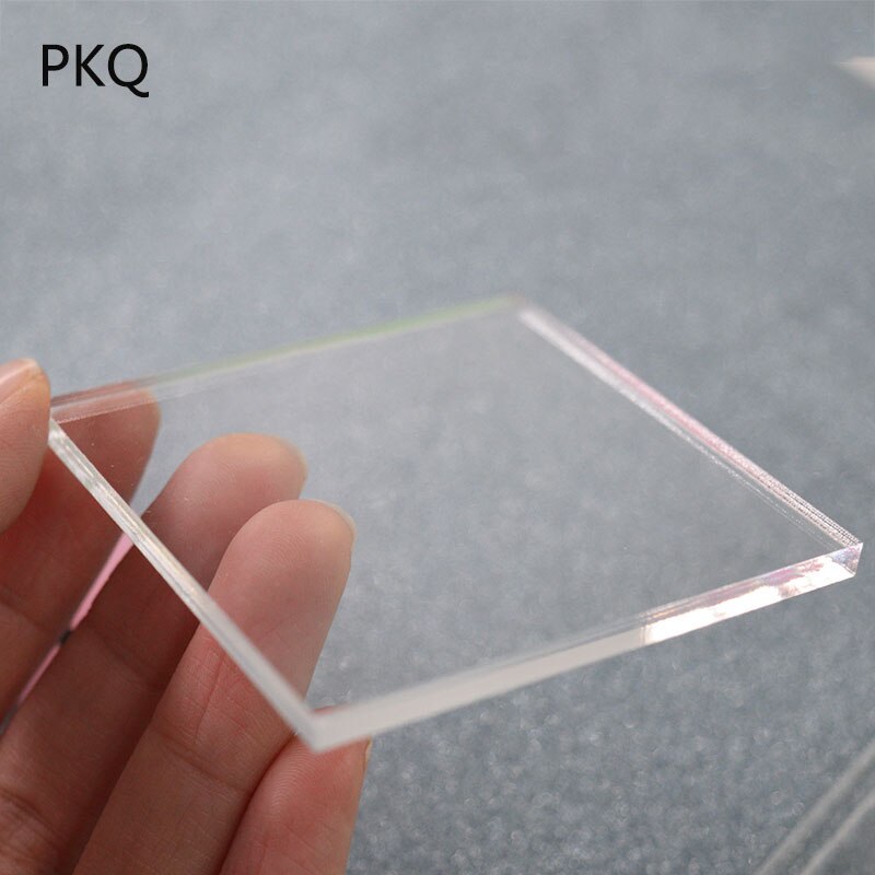 10mm tjocklek akryl fyrkantig genomskinlig skiva lera akryl plexiglas perspex ark akryl plast för träbearbetning
