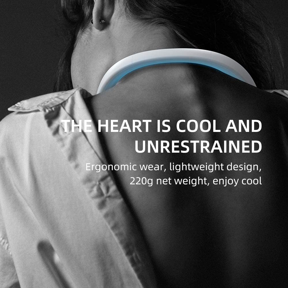 Wearable Lazy Sports Halter Fan Mini Hanging Neck Fan USB Rechargeable Cover Halter Sport Fan Air Cooler Outdoor Air Conditioner