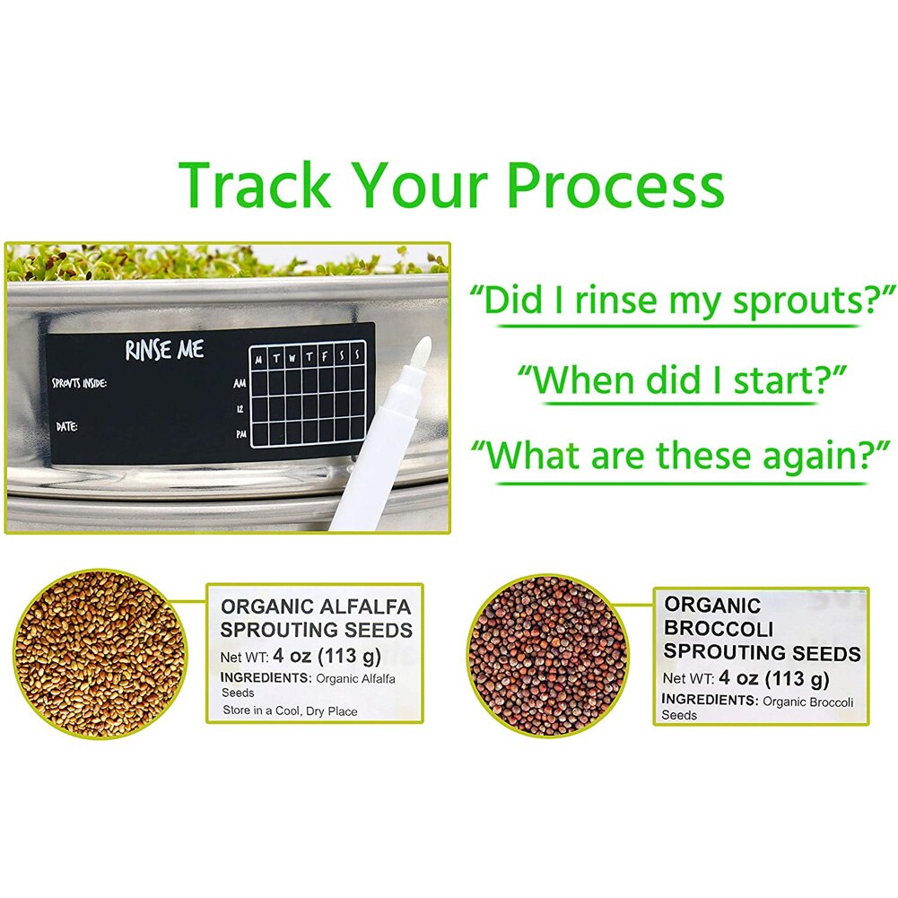 Seed Sprouting Kit Seed Sprouter Germination Cover... – Grandado