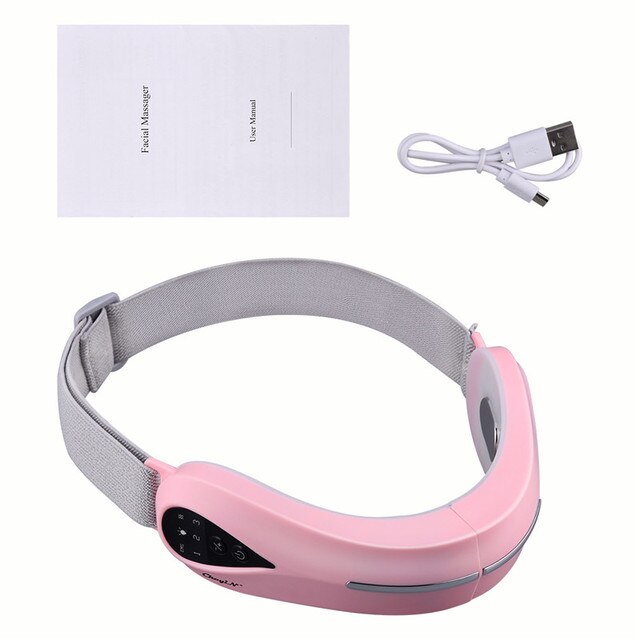 CkeyiN Electric V-Face Shaping Massager Face Machine EMS LED Light Vibration Facial Lifting Slimming Double Chin Reducer Beauty: MR577P