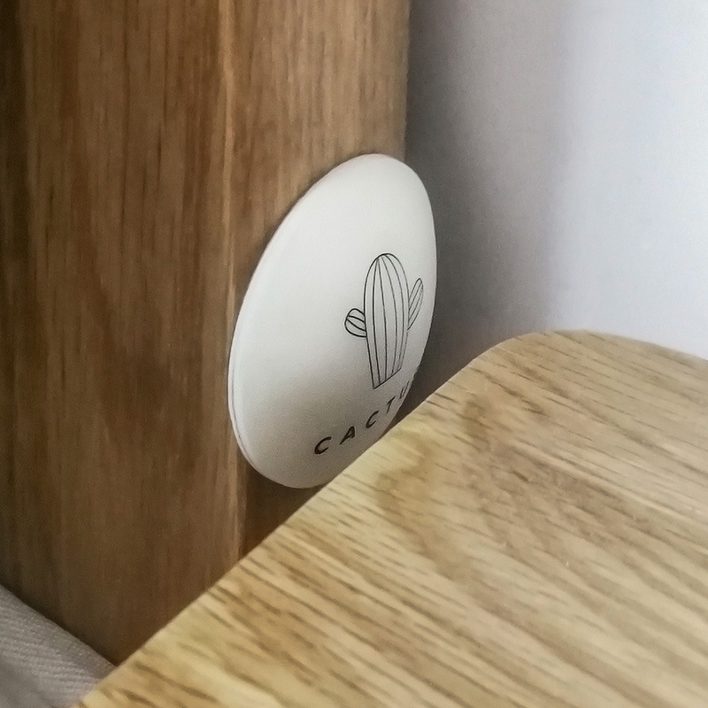4 stk børneværelseshåndtag anti-kollision klistermærker nordisk væg køleskab toilet anti-kollisions klistermærker hjem mute dørbeskyttelse