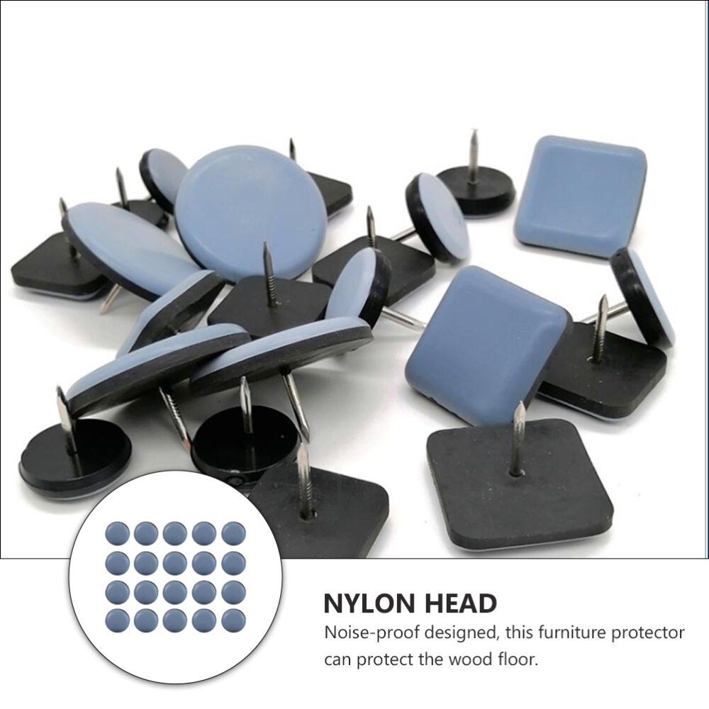 Pieds de meuble antidérapants, 20 pièces, tampons en PTFE