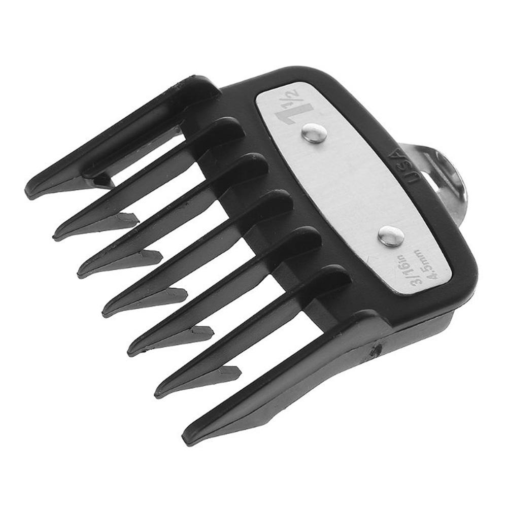 2/8/10pcs Cutting Guide Comb For Wahl Electric Trimmers With Metal Clip 3171-500-1/8in To 1in Set Black Guide Comb