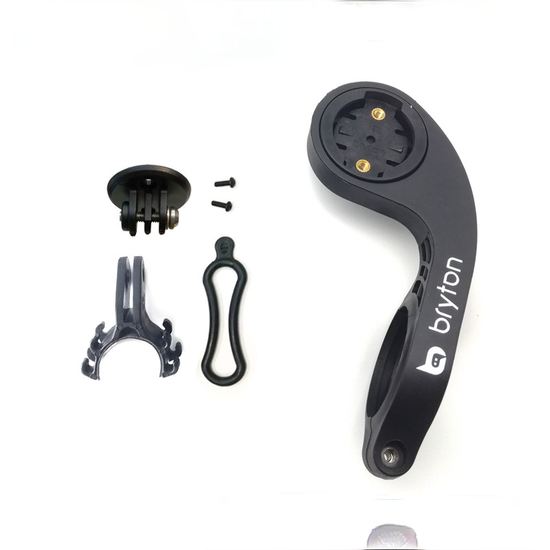 Bryton – support de montage pour ordinateur de vélo, compatible avec Bryton Rider 310, 330, 420 et 530: with Gopro and light