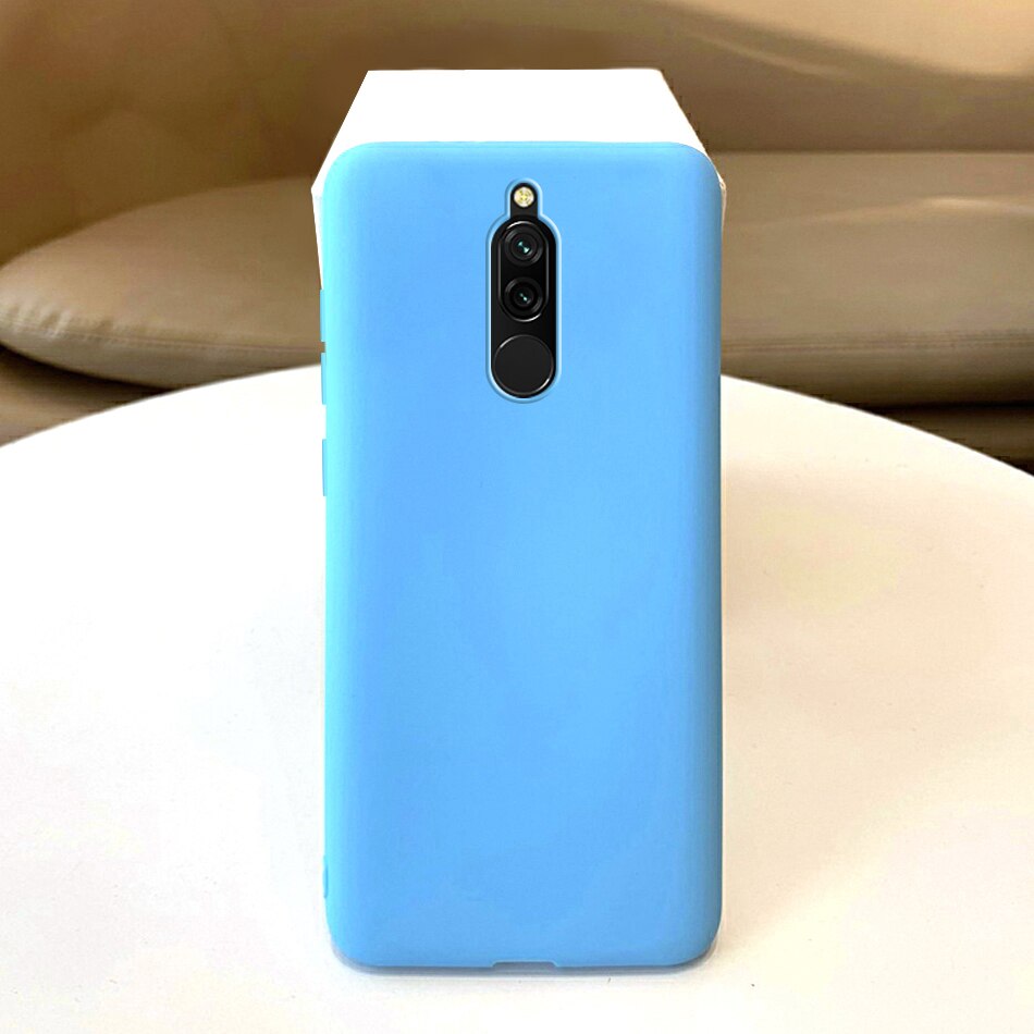 For Xiaomi Redmi 8 Cover Silicone Soft TPU Matte Coque For Funda Xiaomi Redmi 8 Redmi8 Case Protector Bumper Redmi 8 Phone Cases: Sky Blue