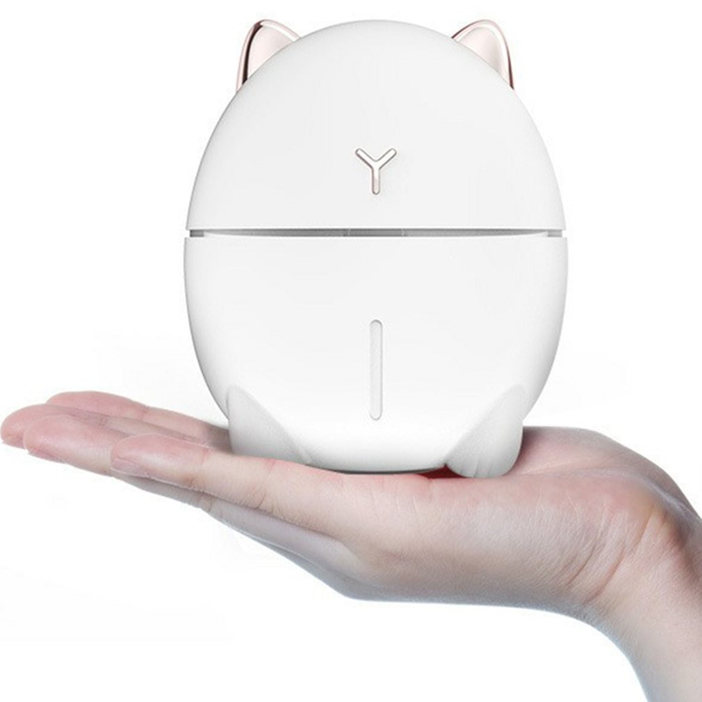 Cute Cat 200ml Mini USB Atomizer Humidifier with LED Silent Lamp for Home Office Atomizer For Bedroom