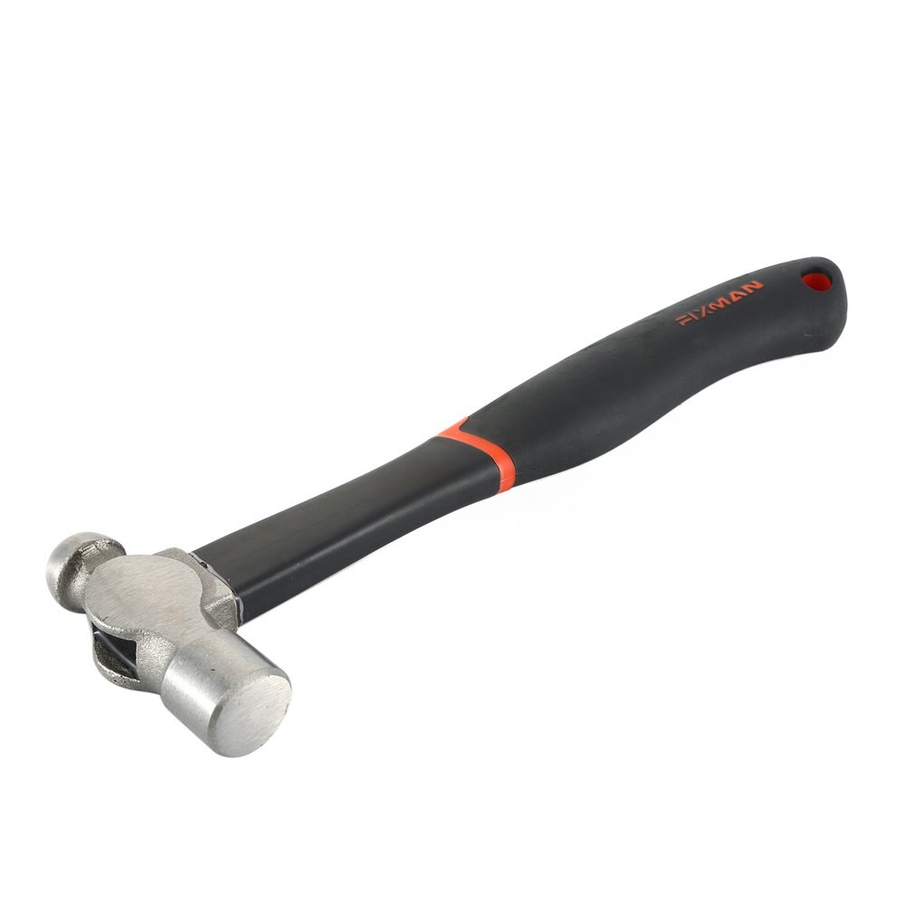 Non-Slip Round Head Hammer With Wooden Handle Steel Ball Pein Hammer For Woodworking Machinist Repair Hand Tool