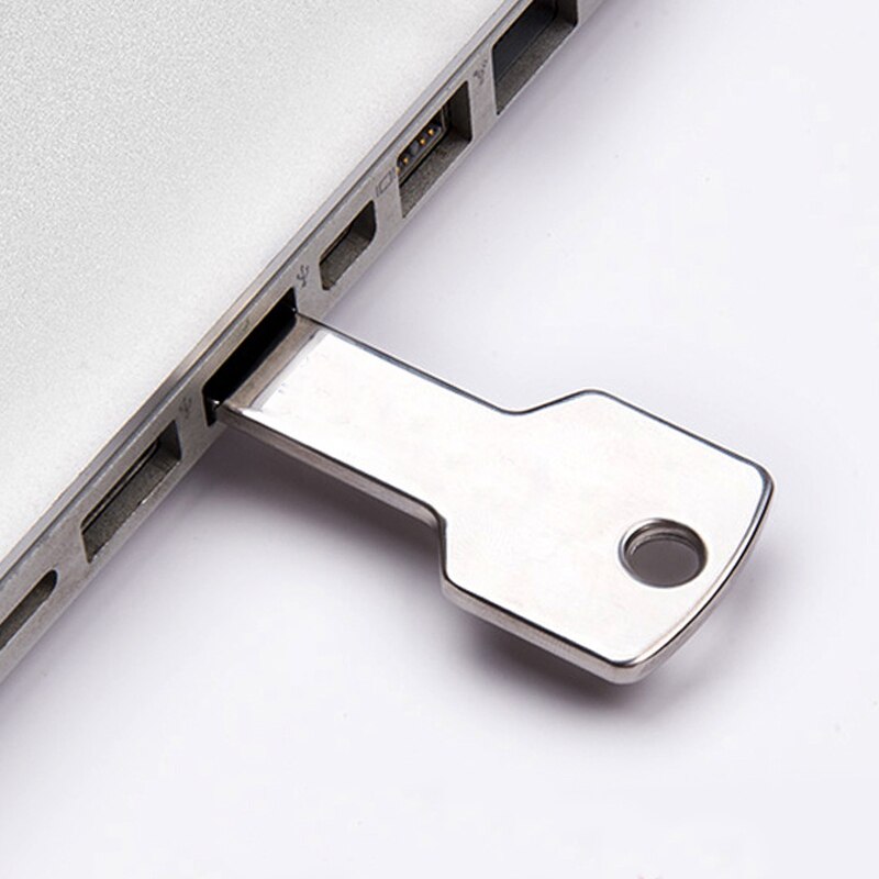 Metal Key USB Flash Drive Keychain Information Storage Disk Key Wallet