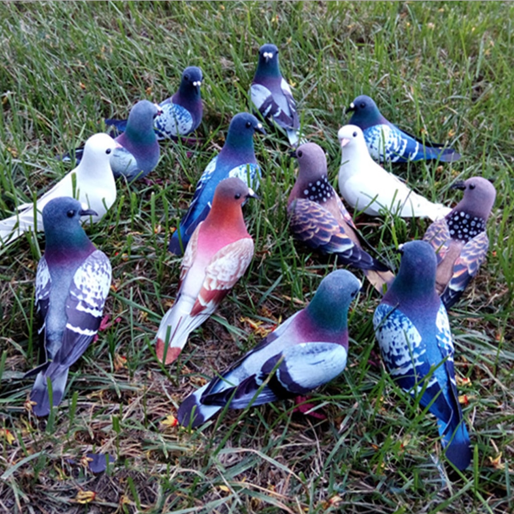 Kunstmatige Schuim Multi-color Duiven Decoratieve Ornament Vogel Decor Speelgoed