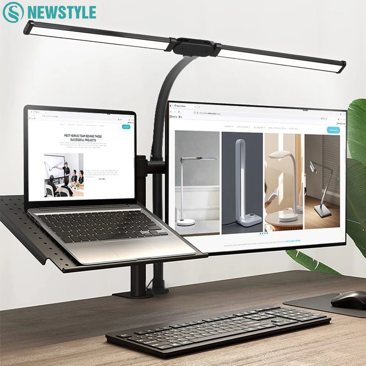 Lampada da scrivania a LED pieghevole in metallo per la casa Lampada da scrivania regolabile con protezione per gli occhi a 3 colori per computer da lavoro da lettura in soggiorno