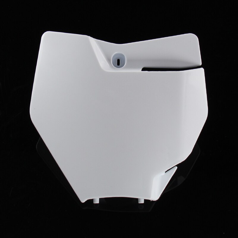 Motorcycle Plastic Front Number Plate Name Cover for 250/350/450 SX-F/XC-F And 125/150 SX Motocross Enduro: white