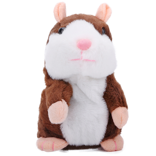 Magic Talking Hamster Pulse Toy Mimicry Pet Electronic Mouse Educational Toy Recording Repeats What You Say Imitate Human Voice: Coffee
