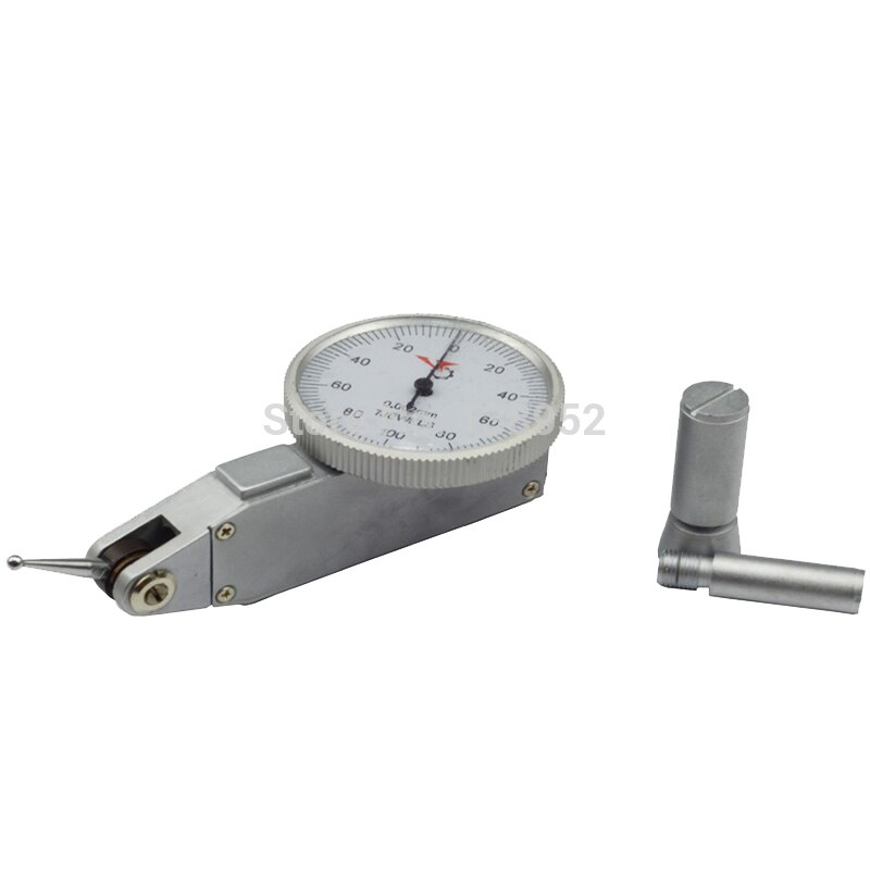 Vandtæt måleur 0-0.8mm præcision test niveau skive skala præcision metriske svalehale skinner 0.8mm 0.01mm ur test indikator