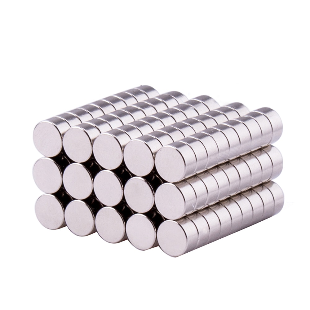 Imanes de neodimio redondos de 6mm de diámetro, 1,5/2/3/4/5/6/8mm de espesor, artesanía fuerte, N35 imán permanente, 10 Uds.