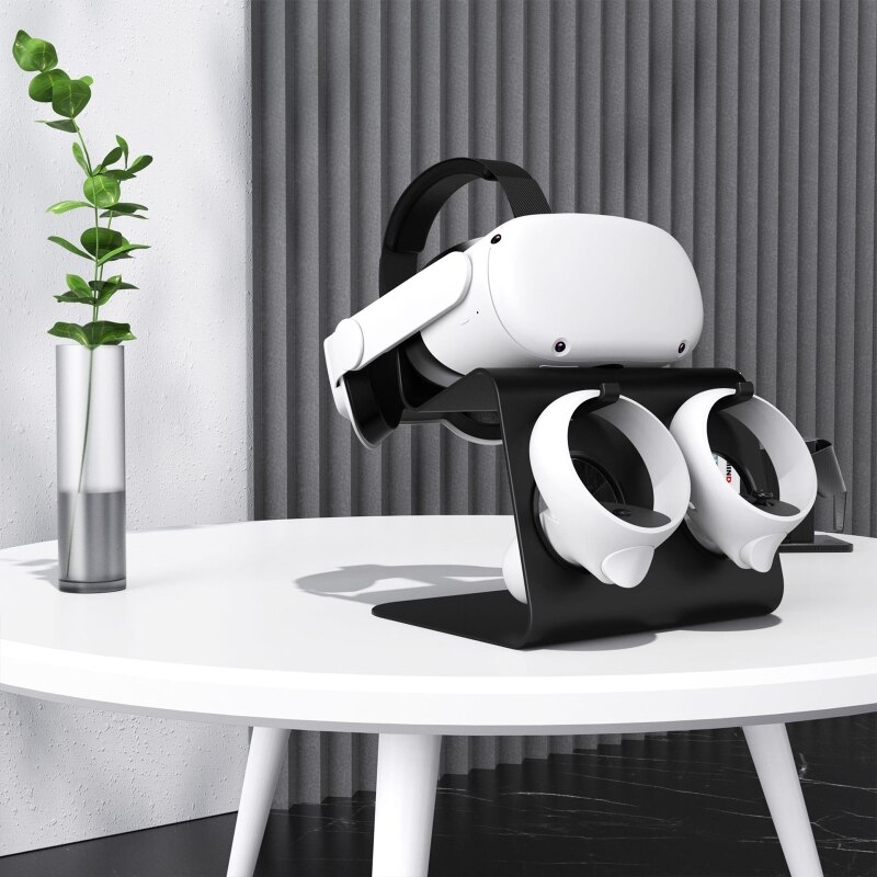 Moet-Hebben Vr Mounted Display Vr Display Houder Compatibel Met Oculus Quest 2 Headset Touch Controllers Vr Stands