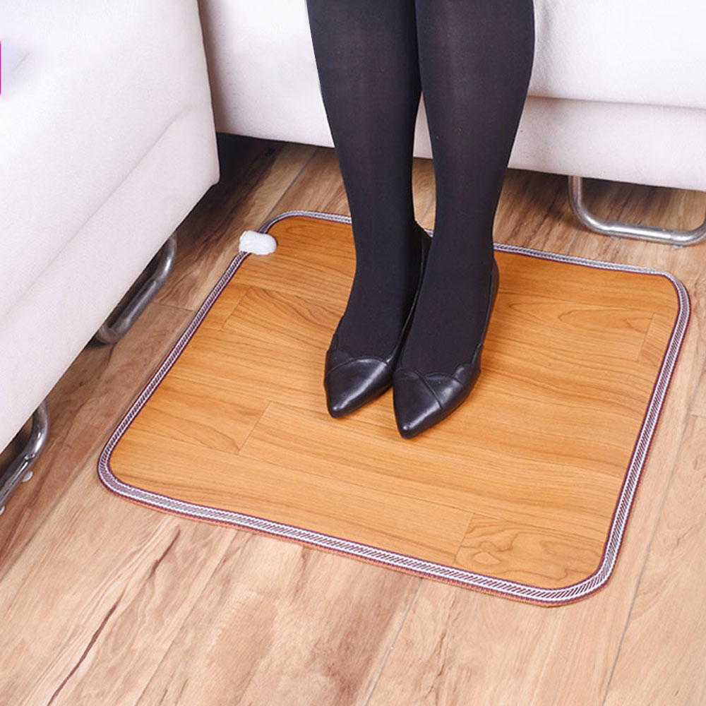 Electric Heating Pad 220v Thermal Feet Floor Heater Carpet Home Office Feet Cushion With Timing Temperature Control Function