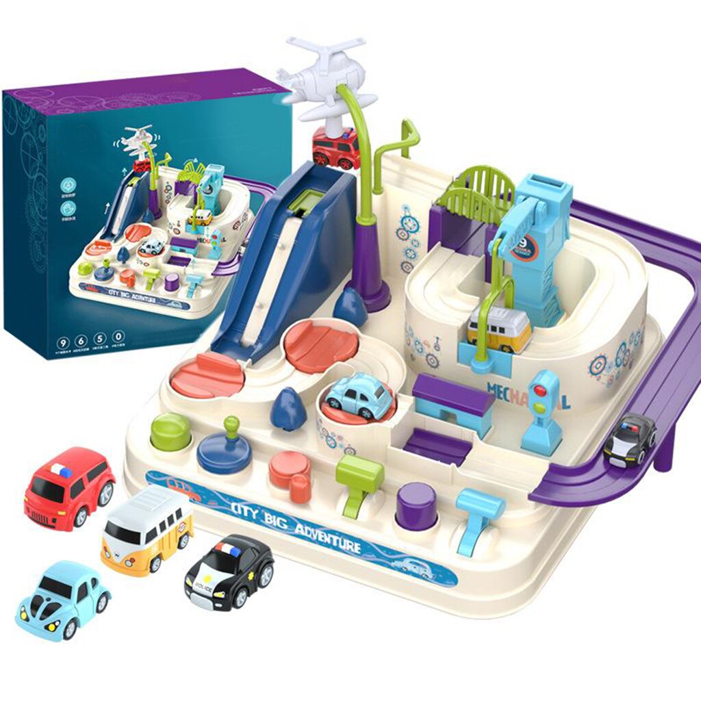 Manual Control Car Adventure Toys Puzzle Race Track Playsets Engineering Toy