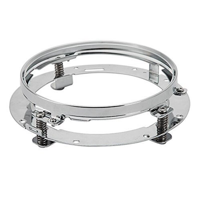 7 tommer rund led -forlygte fjernlys 7 "forlygter monteringsbeslagsringstøtte til harley road king motorcykel: Kun beslag c