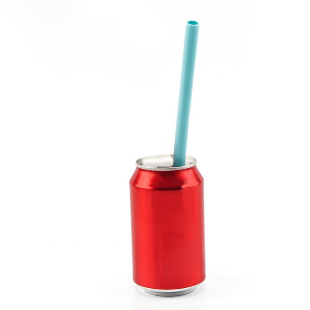 Tubo de pajita de silicona para beber, portátil, reutilizable, de viaje