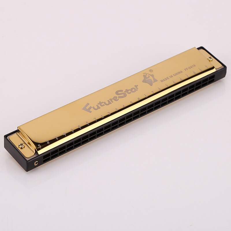 24 Hole C Tone Harmonica 4 Color