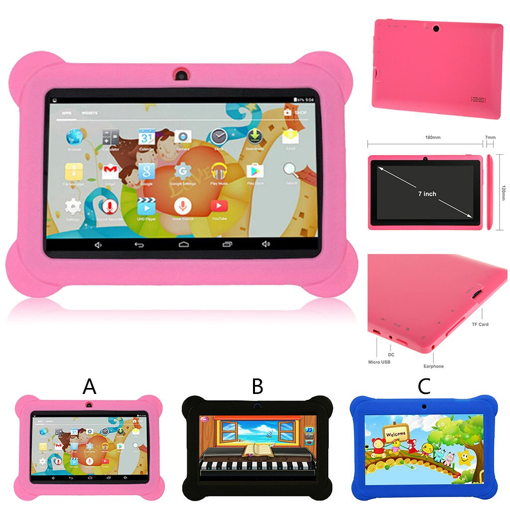 New7 Inch Voor Google Android 4.4 Quad Core Tablet Pc 512Mb + 8Gb Dual Camera Wifi Bluetooth Ondersteuning En