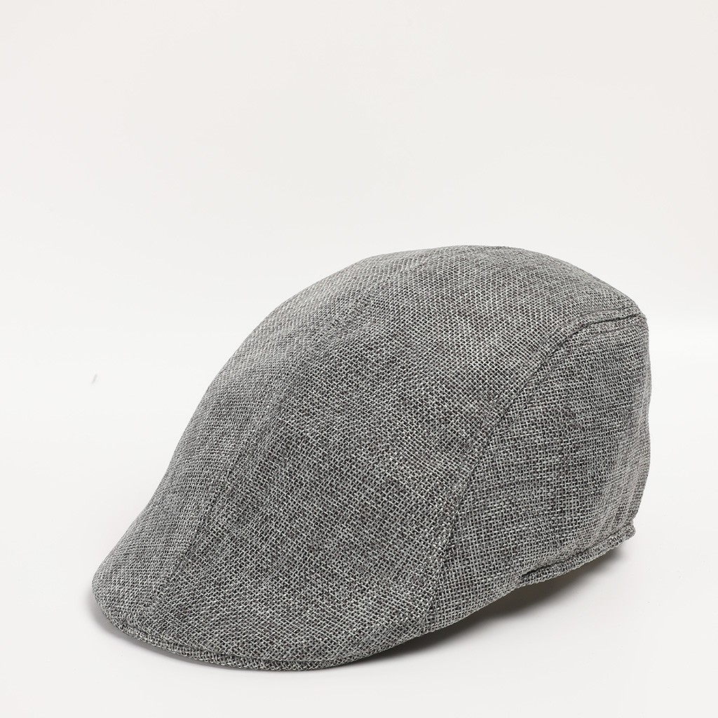 Casquette Plate Homme - Béret Newsboy En Coton, Réglable, Vintage - Couleurs Variées (noir, Bleu, Beige, Etc.)