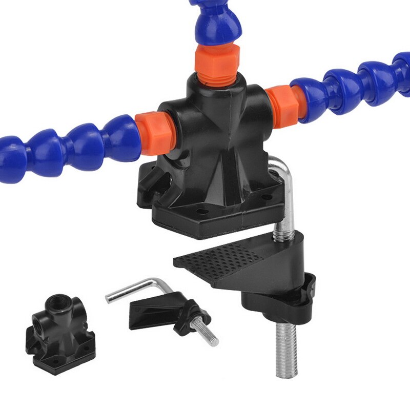 Soldering Tool Third Hand 3 Flexible 360 Degrees Rotated Soldering Station With Swiveling Alligator Clip 1set