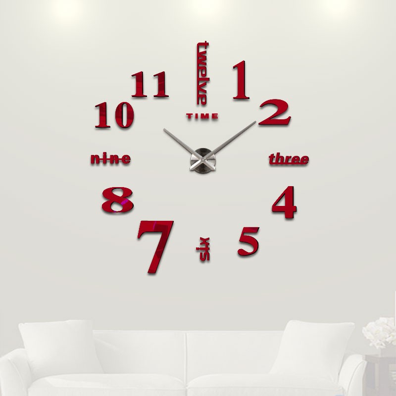 Home decoration Quartz Home Decoration big wall clock modern 3D DIY large decorative wall clocks watch wall unique