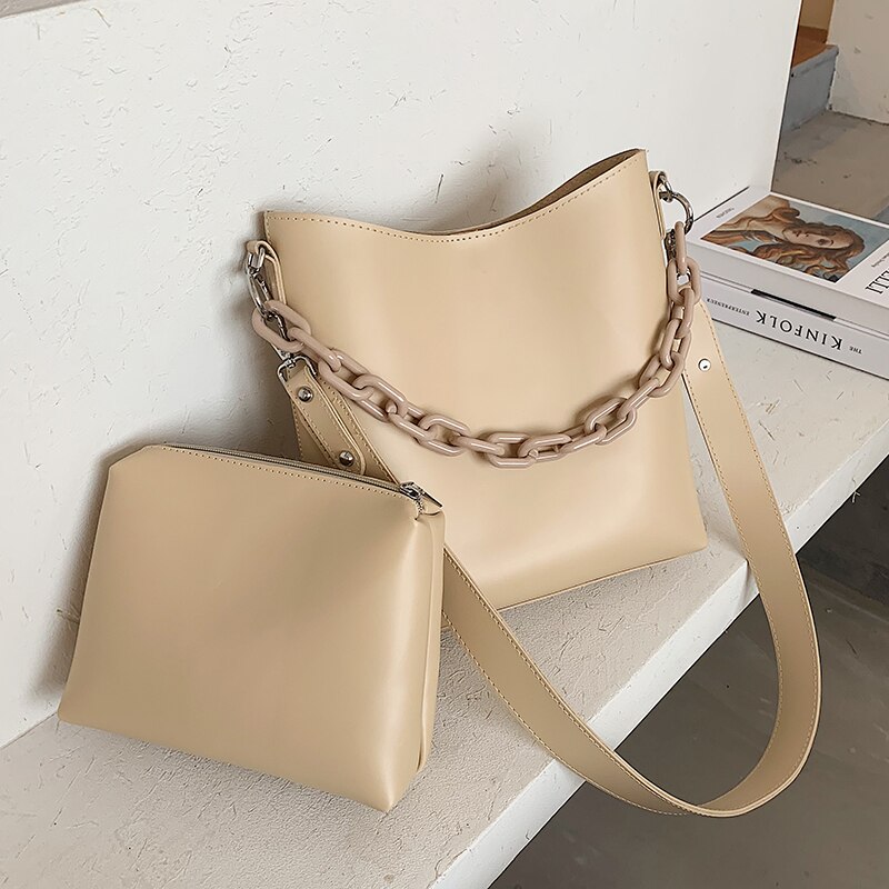 coréen grande capacité sac seau sac à main et sac à bandoulière sac de messager sac fourre-tout largeur 27cm hauteur 28cm