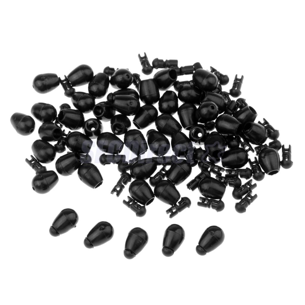 50pcs Quick Change Fishing Connector Beads Instantly Shock Bead for Hook Links Method Feeders Carp Fishing Accessories Pesca