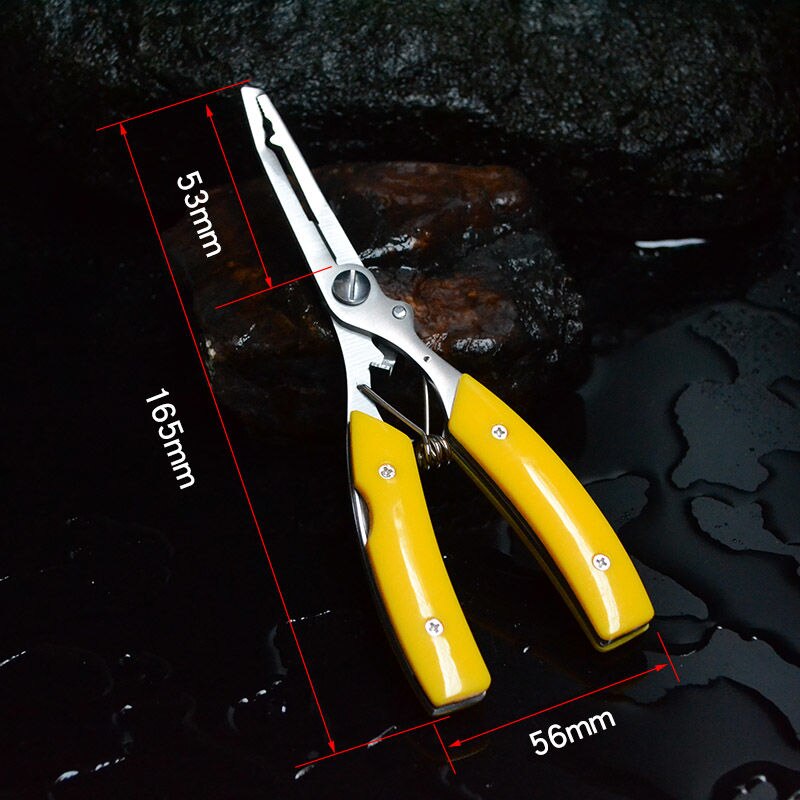 Alicates de pesca Luya multifuncionales de acero inoxidable, alicates de pesca de boca curva, gancho, pinzas de pesca, engranaje, accesorios de pesca