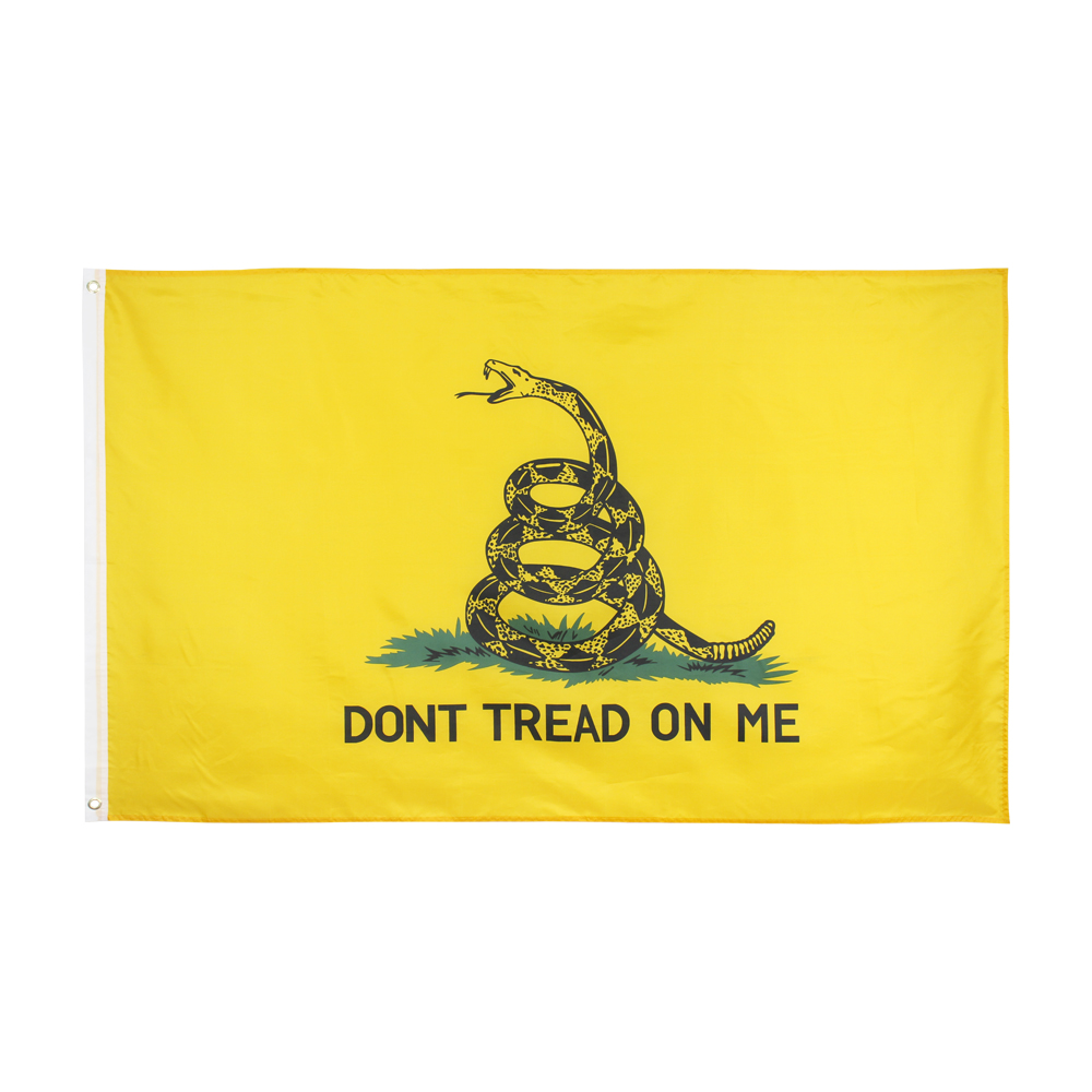 90x150 CM dont tread on me Yellow Snake gadsden flag