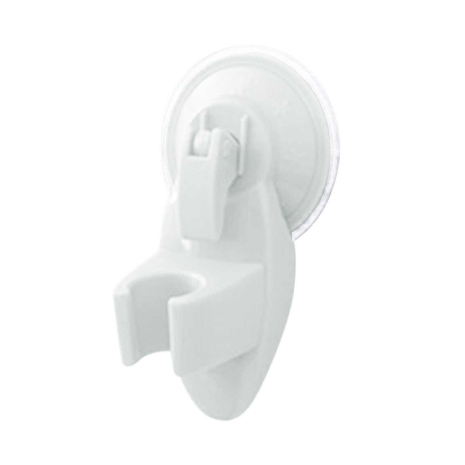 Household Suction Cup Shower Bracket Bathroom Strong Attachable Shower Head Holder Powerful Suction ShowerSeat Chuck Holder: White