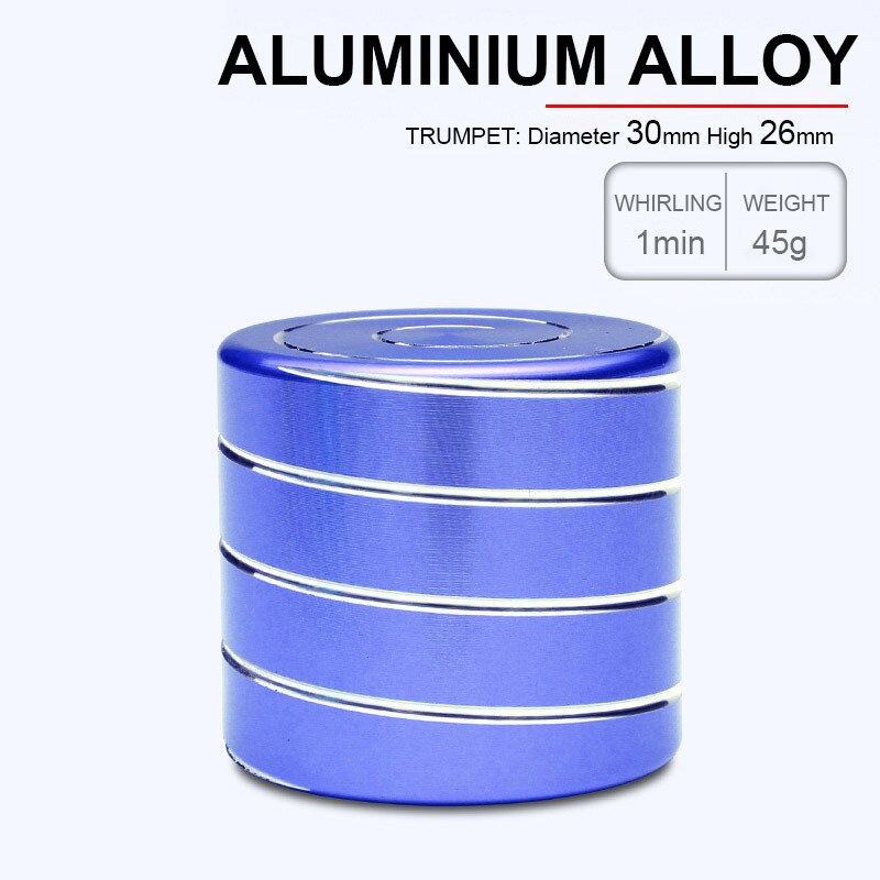 Desktop Decompression Rotating Cylindrical Gyroscope Office Desk Toys Optical Illusion Flowing Toy: 1pc blue