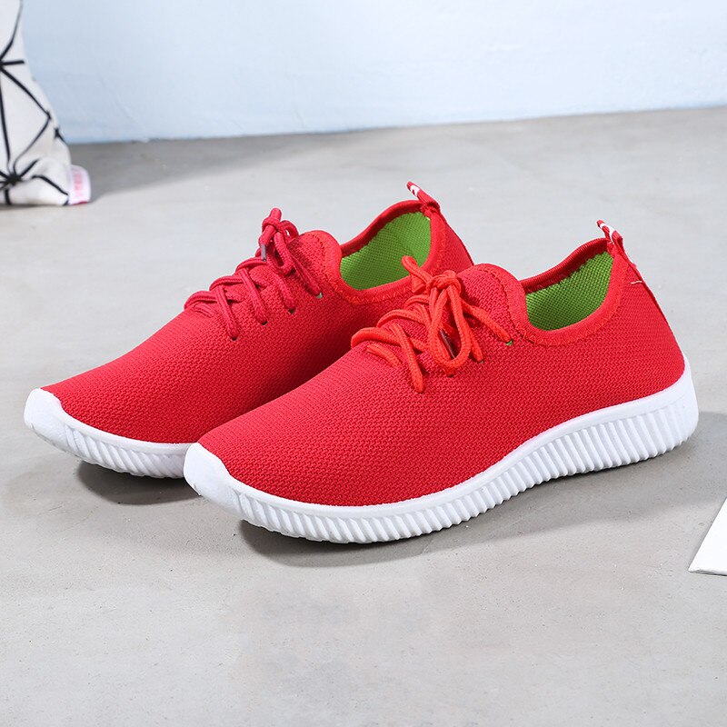 Tanie Tenis Feminino kobiety sportowe buty jesień 2019 kobiet buty do tenisa damskie komfort sznurowane trenerzy calzado deportivo mujer: Czerwony / 9