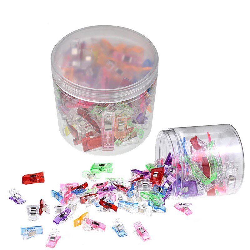 50Stck NäHenne Clips Stoff Handwerk Kunststoff Clips Säumen Schellen Häkeln betroffen basteln Clips für Patchwork Bekleidungs Zubehör