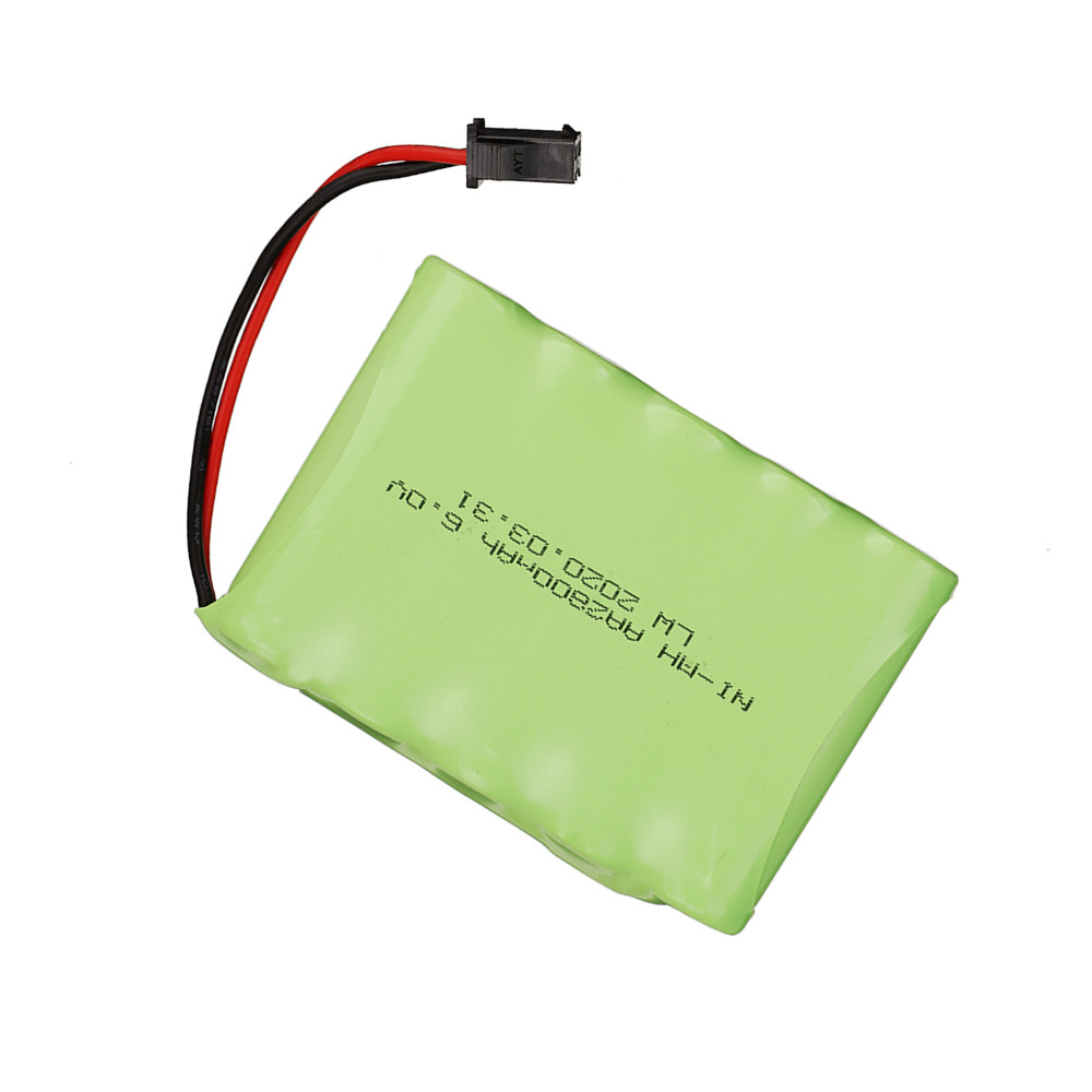 Batería NI-MH de 6 V y 2800mAh para juguetes a control remoto, dispositivo eléctrico de seguridad, AA, grupo de baterías SM/EL-2P/JST/PlUG