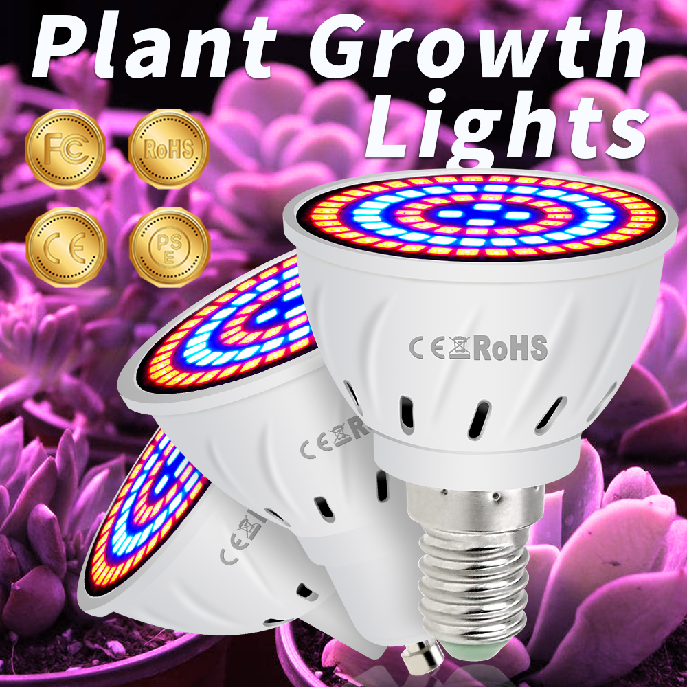 220v e27 LED pflanze wachsen glühbirne voll spektrum e14 innen anbau lampe gu10 strahler Herr16 für blumen samen gemüse b22