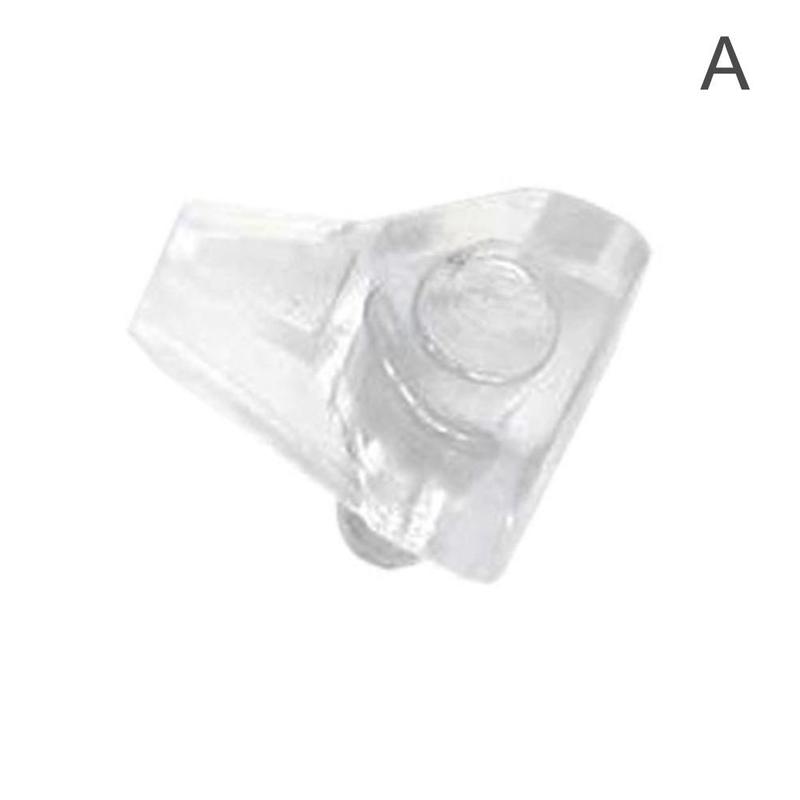 Furniture Transparent Laminate Support Partition Tray Panel Hardware Shelf Bracket Accessory Partition Peg Cabinet Studs Su T5V2: Clear