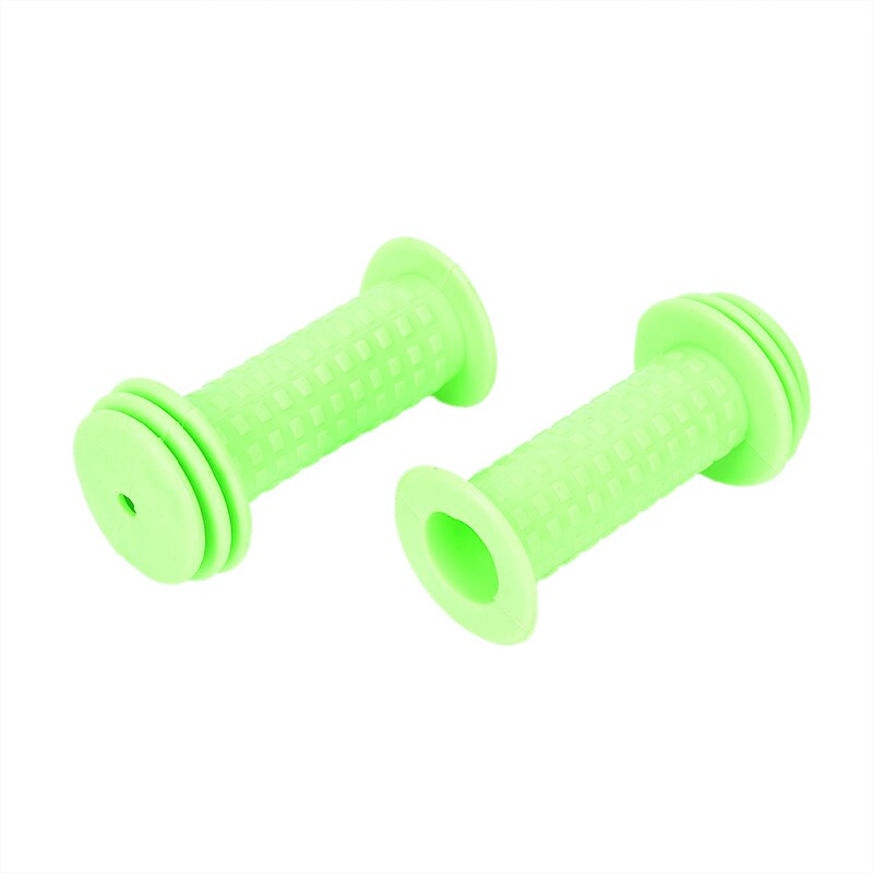 1 par halkskydd handtag gummi cykel grepp cykel grepp barn cykel cykel skoter handtag cykeltillbehör: Grön