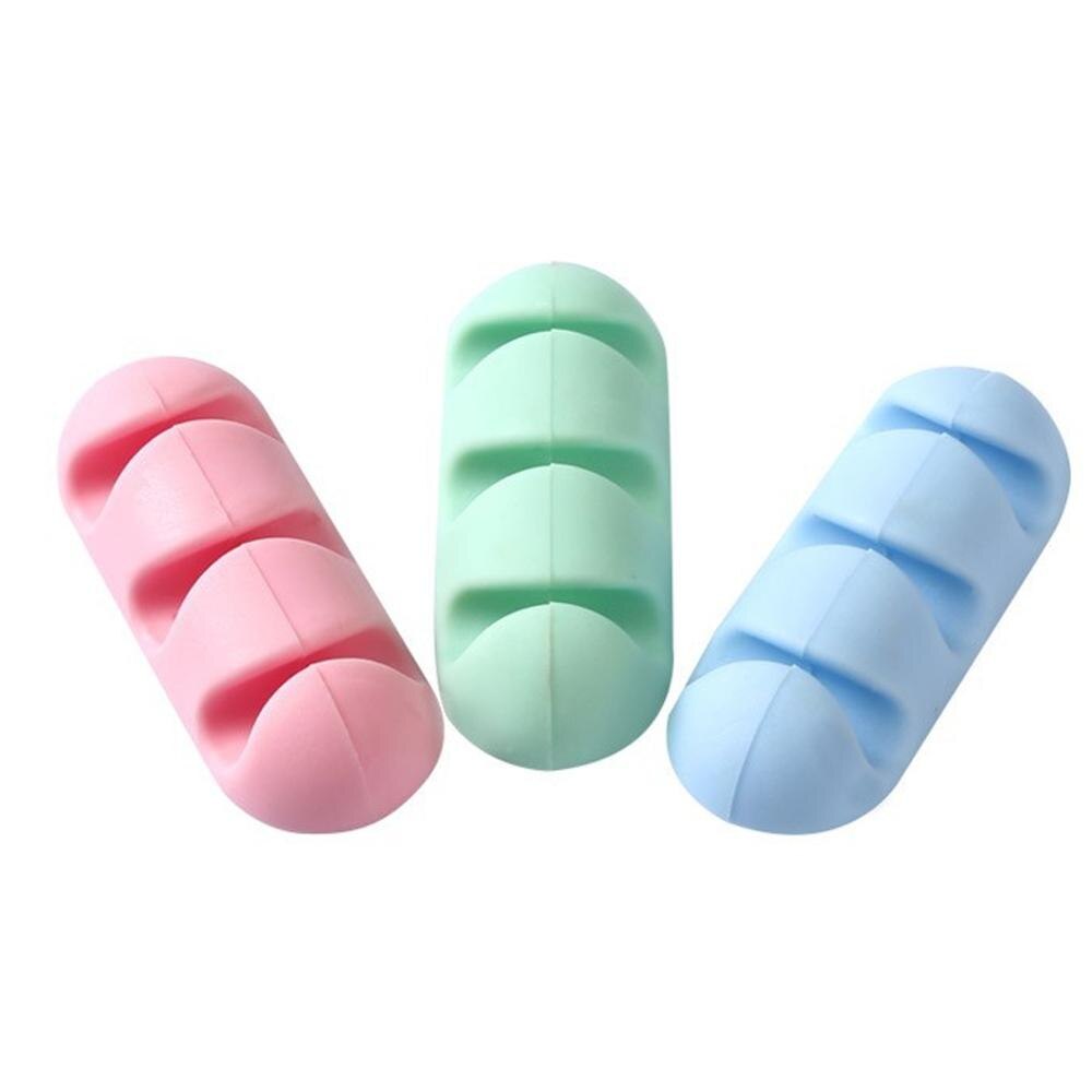 5Pcs Mini Wire Holder Silicone for Earphone Desktop Car Cable Line Clasp Self-adhesive Clamp Cable Organizer Fixer Cable Clip