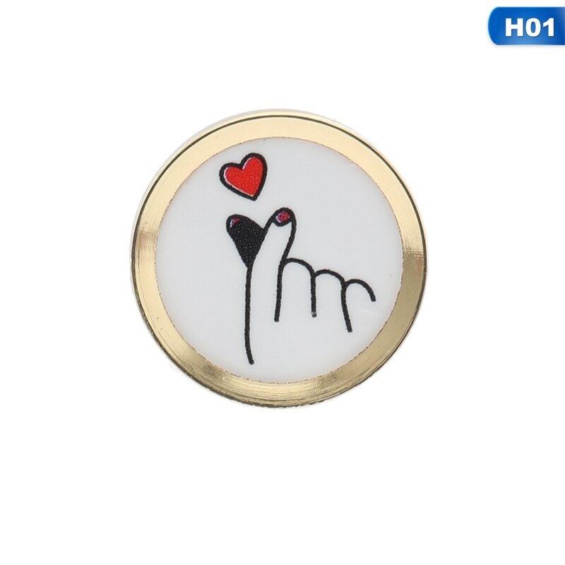 Leuke Cartoon Touch Home Button Sticker Voor Iphone 5 5S 6 7 8 Plus Voor Ipad Air 2 Mini vingerafdruk Identificatie Toetsenbord: H01